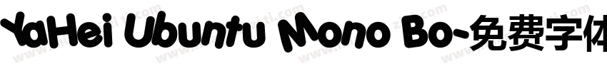 YaHei Ubuntu Mono Bo字体转换